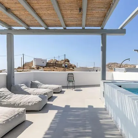 Mykonos Luxury With Jacuzzi דירה *